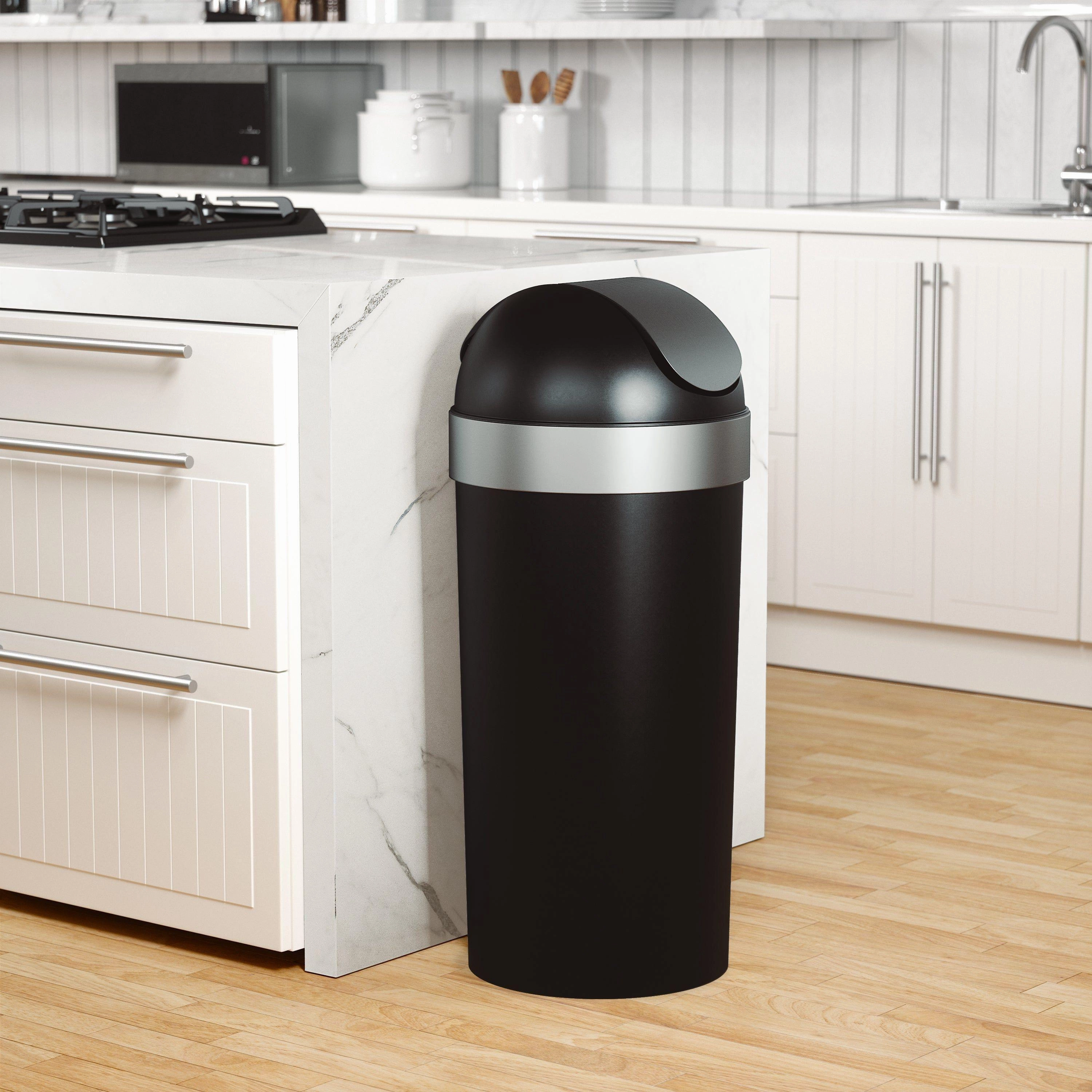 Venti 16-Gallon (62L) Trash Can with Swing Top Lid