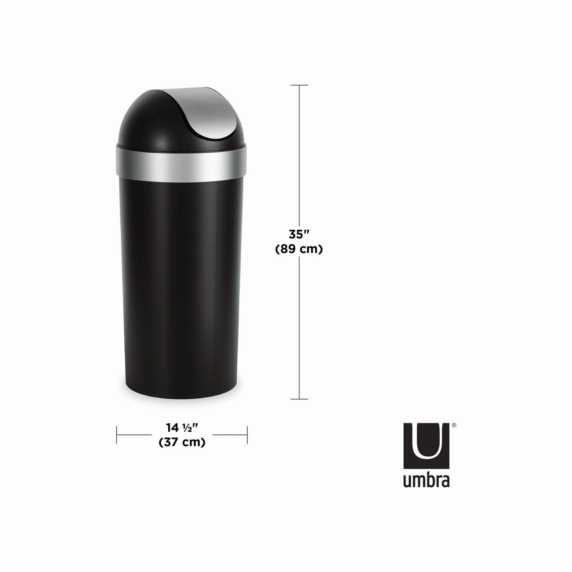 Venti 16-Gallon (62L) Trash Can with Swing Top Lid