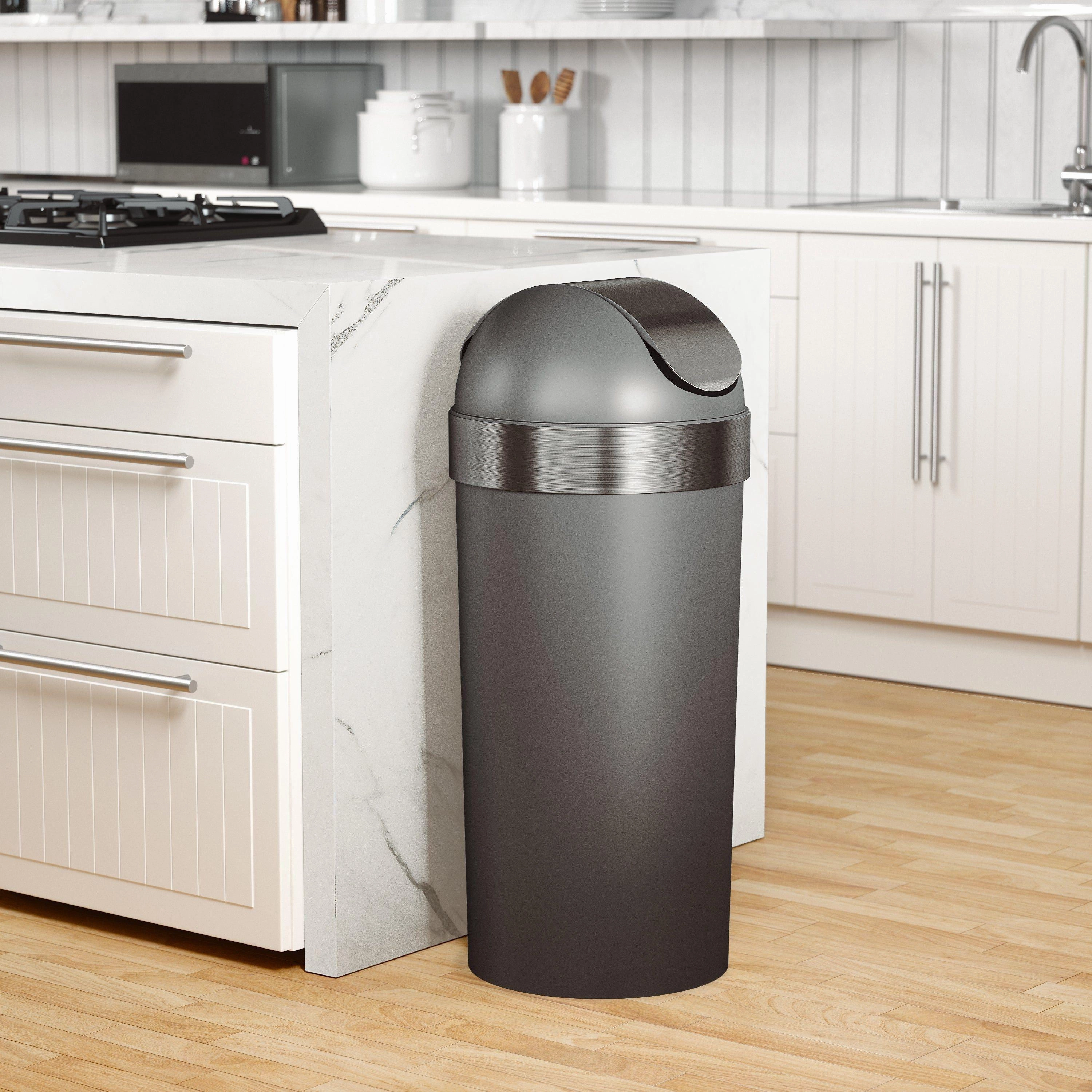Venti 16-Gallon (62L) Trash Can with Swing Top Lid
