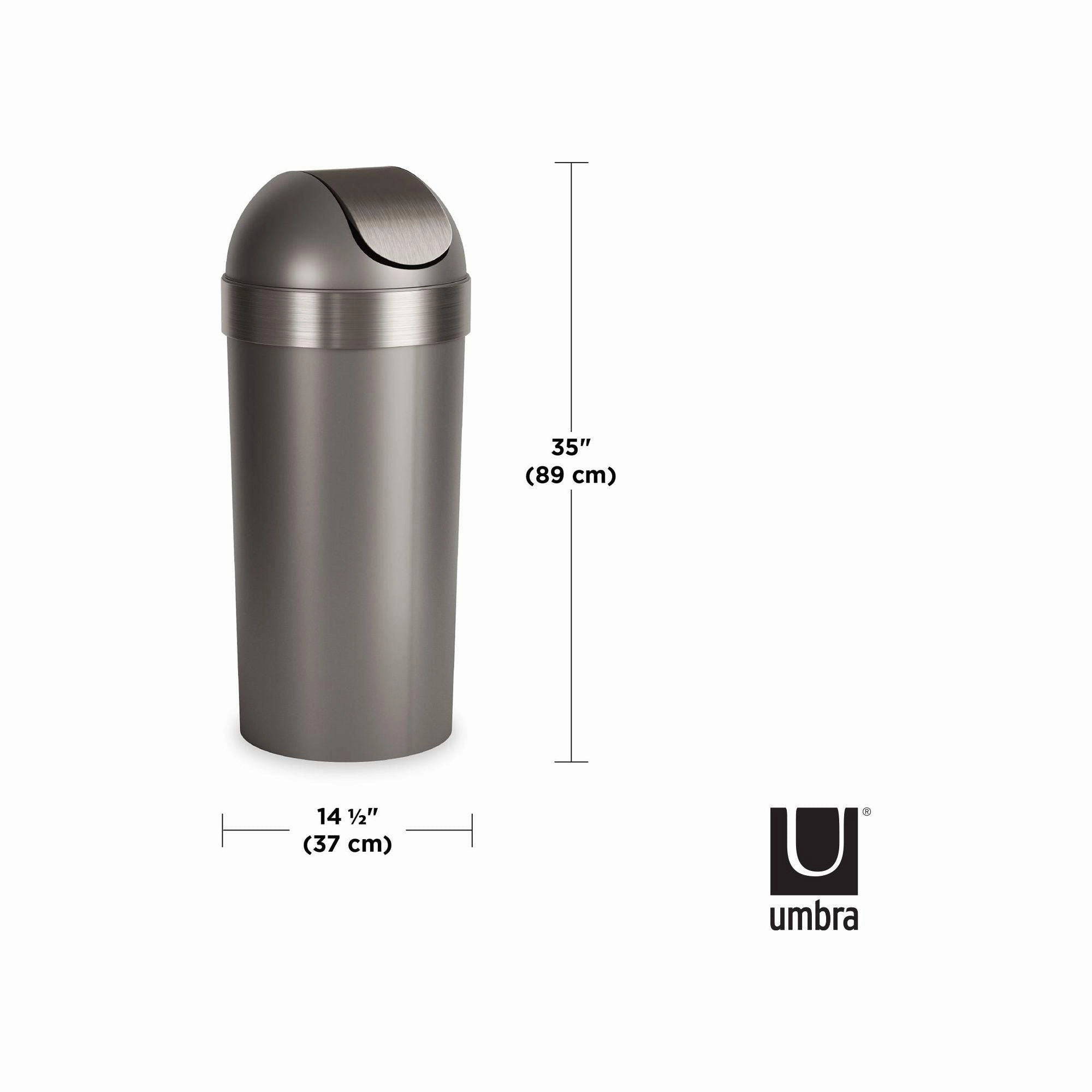 Venti 16-Gallon (62L) Trash Can with Swing Top Lid
