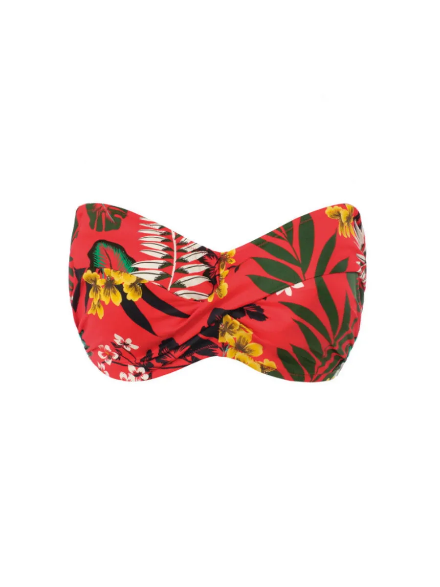 Vilamoura Bandeau Bikini Top - Lollipop