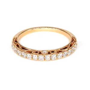 Vintage Inspired 0.50 ct. Diamond Band With Accent Milgrain