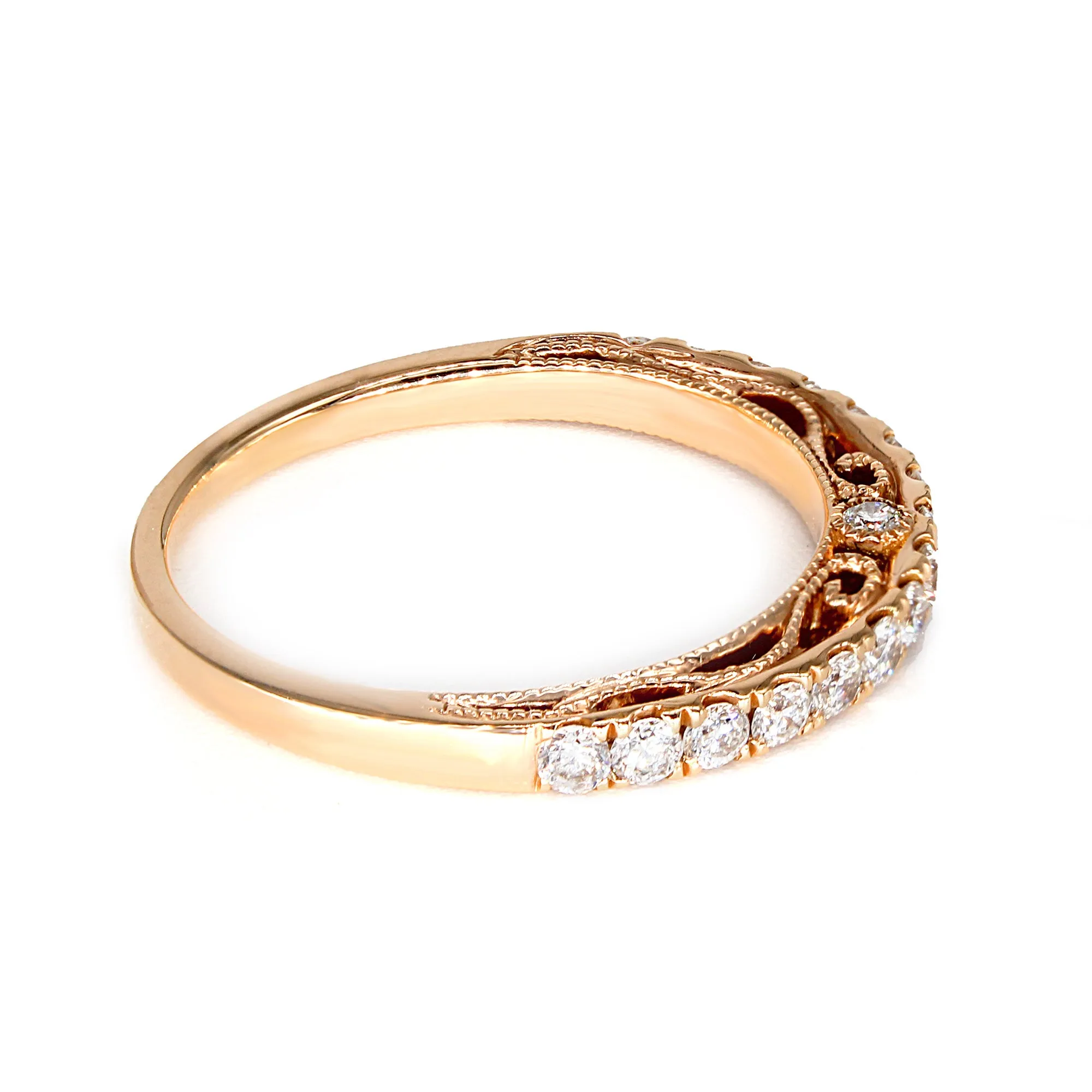 Vintage Inspired 0.50 ct. Diamond Band With Accent Milgrain