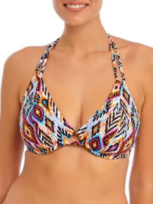 Viva La Fiesta Halter Bikini Top - Multi