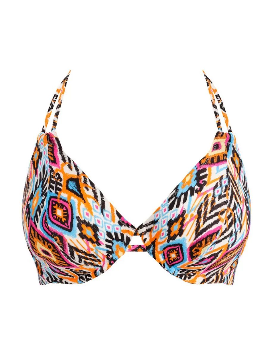 Viva La Fiesta Halter Bikini Top - Multi