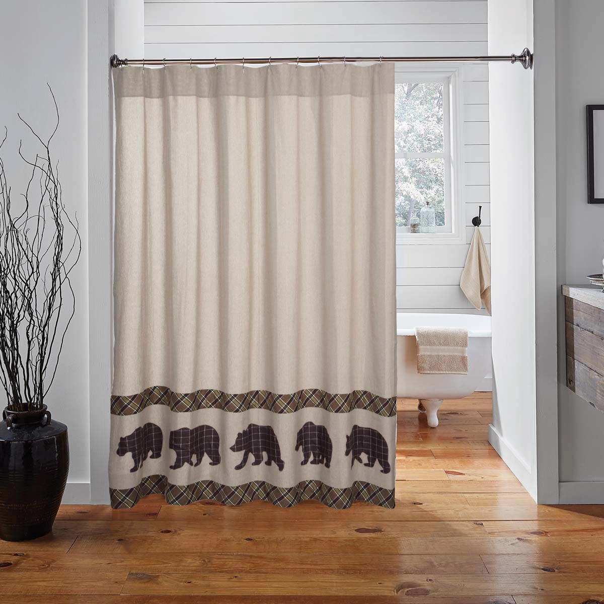 Wattsyn Bear Shower Curtain