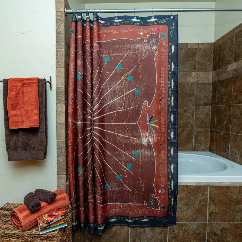Western Bronc Shower Curtain