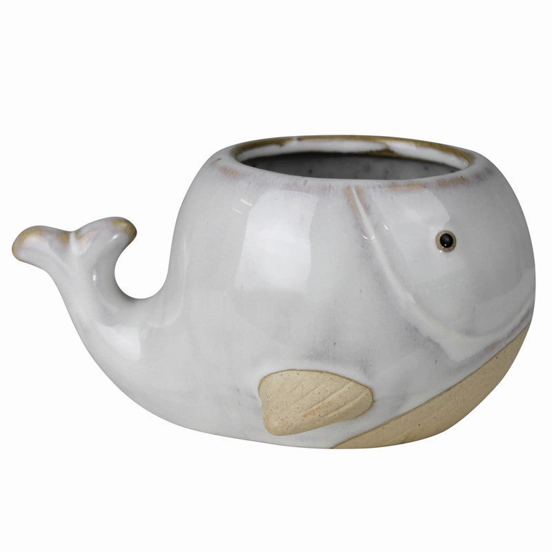 Whale Cachepot, Ceramic