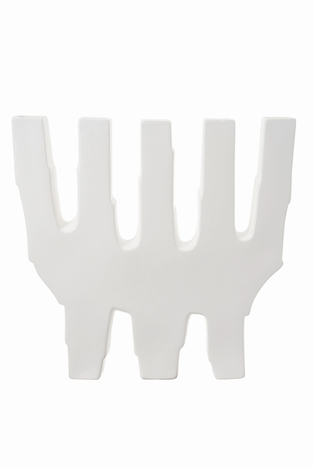 White Ceramic Abstract Vase | Liang & Eimil Leandri II Vase,Glass Vase