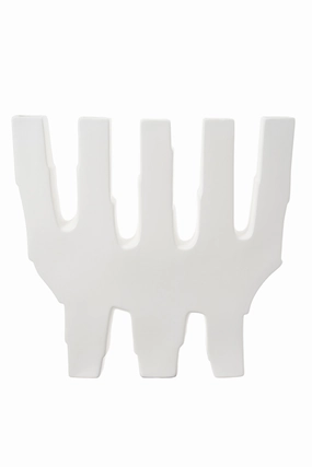 White Ceramic Abstract Vase | Liang & Eimil Leandri II Vase,Glass Vase