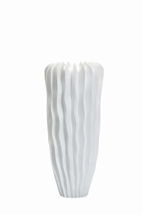 White Glazed Ceramic Vase | Liang & Eimil Ellen I Vase,Glass Vase