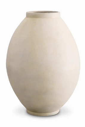 White Ovoid Vase | Met x Eichholtz  Moon Jar Vase,Glass Vase