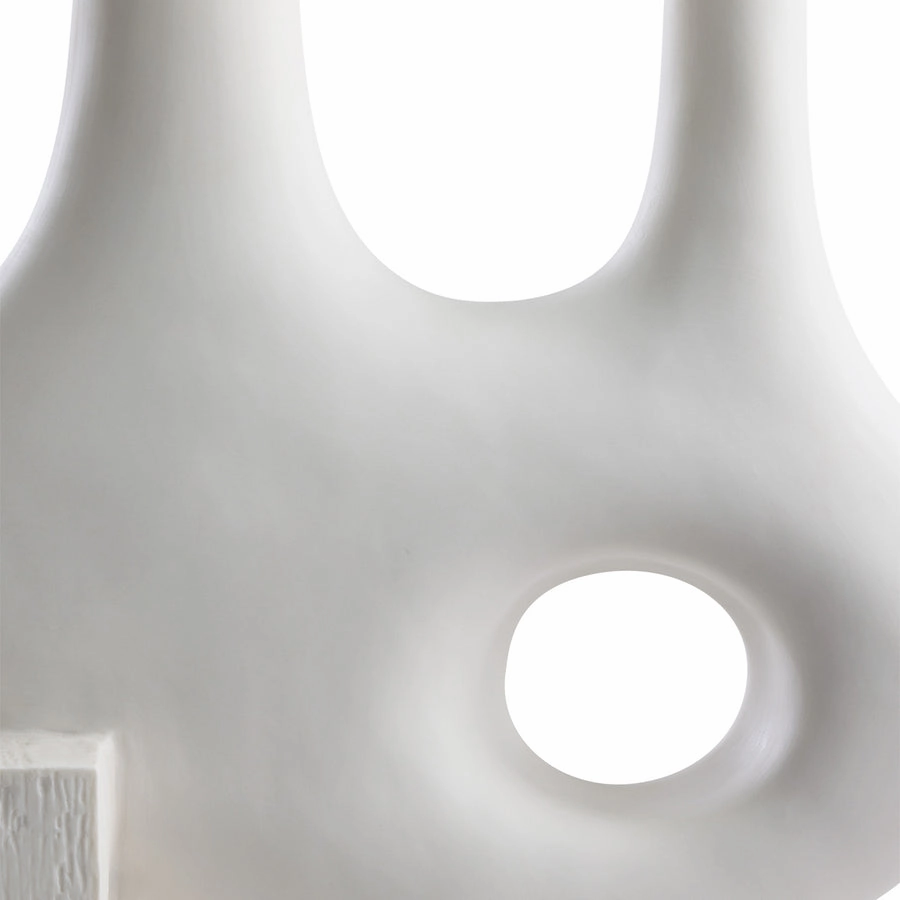 White Porcelain Abstract Vase XL | Jonathan Adler Paradox