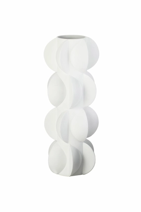 White Sculptural Vase | Liang & Eimil Pillaton I Vase,Glass Vase