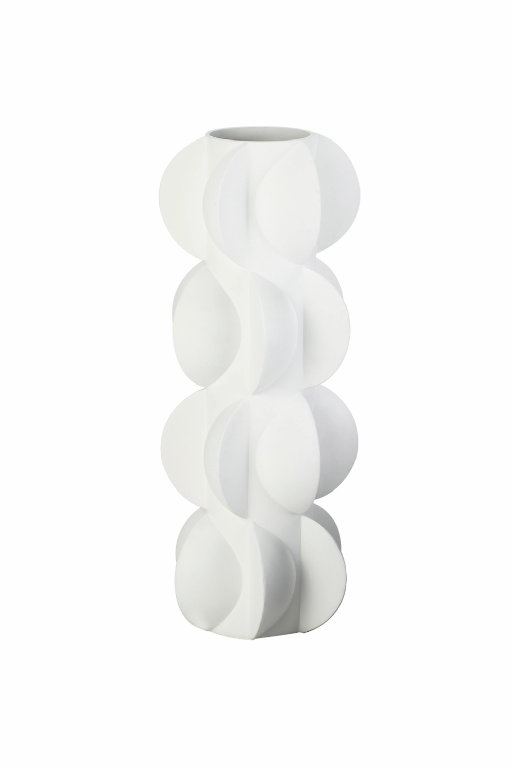 White Sculptural Vase | Liang & Eimil Pillaton I Vase,Glass Vase