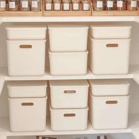 White Storage Container with Plastic Lid - 12 Pack Figurines,Decorative Ornaments
