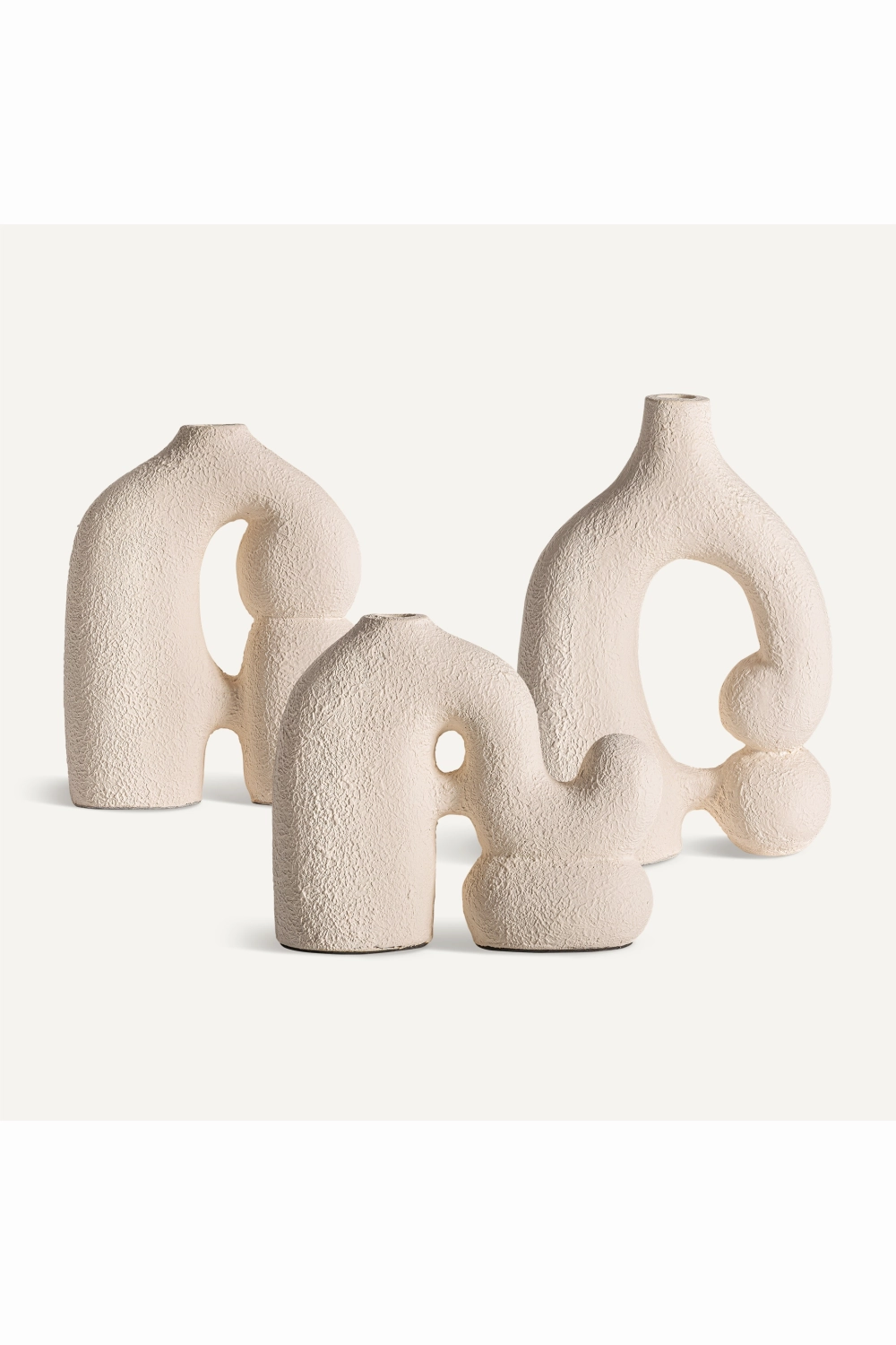 White Terracotta Organic Vase | Vical Home Turiff