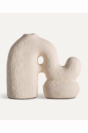White Terracotta Organic Vase | Vical Home Turiff Vase,Glass Vase