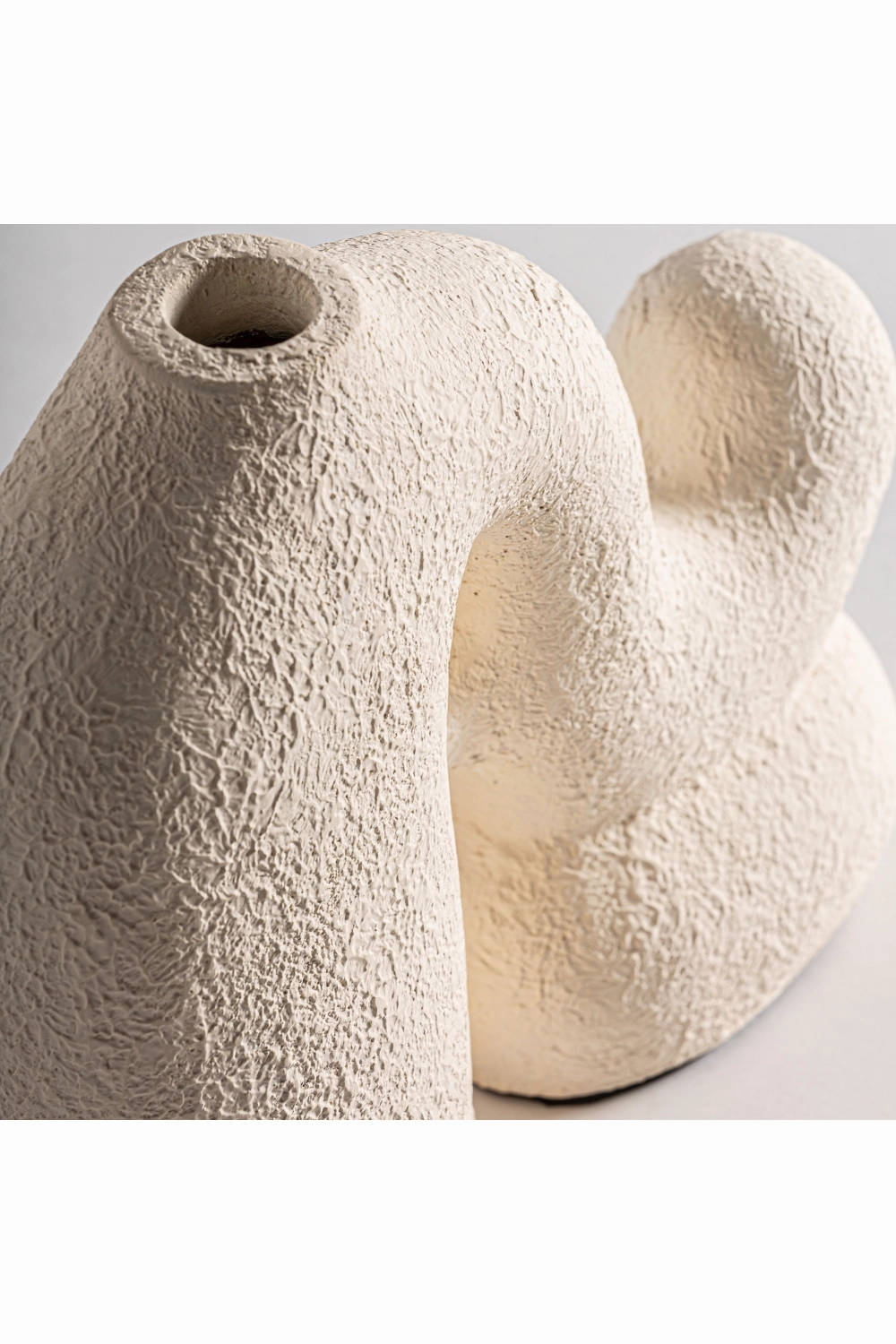 White Terracotta Organic Vase | Vical Home Turiff