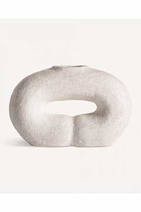 White Terracotta Vase | Vical Home Grange Vase,Glass Vase