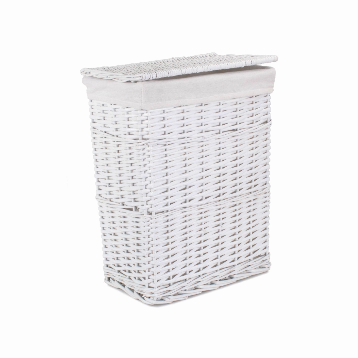 White Wicker Bathroom Linen Laundry Set 5