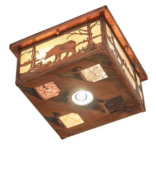 Wildlife Square Flushmount