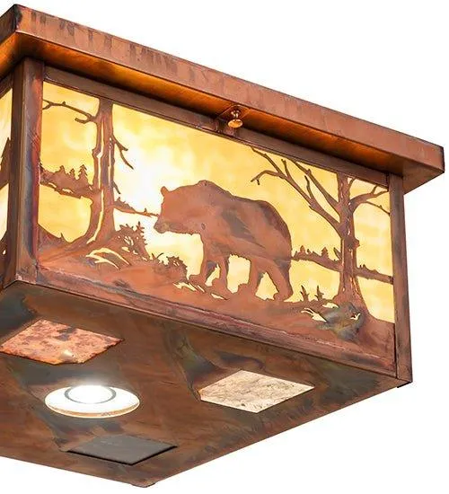Wildlife Square Flushmount