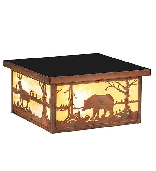 Wildlife Square Flushmount
