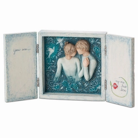 Willow Tree Duet Love Song Box Decorative Mirror,Home Decor Mirror
