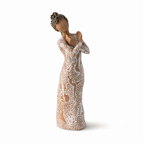 Willow Tree Music Speaks Woman Figurine, 7" Decorative Mirror,Home Decor Mirror