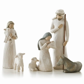 Willow Tree Nativity Figurines, 6 piece set Decorative Mirror,Home Decor Mirror
