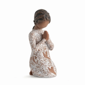 Willow Tree Prayer of Peace (Dark Skin) Figurine Decorative Mirror,Home Decor Mirror