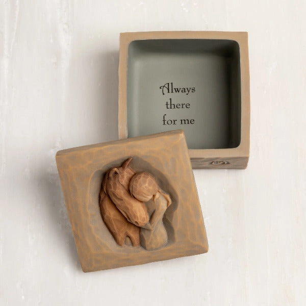 Willow Tree Quiet Strength Keepsake Box Decorative Mirror,Home Decor Mirror