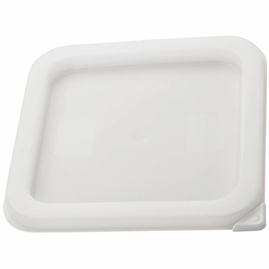 Winco Square Food Storage Cover for 2 & 4 Qt Containers, White - PECC-S Figurines,Home Decor Statues