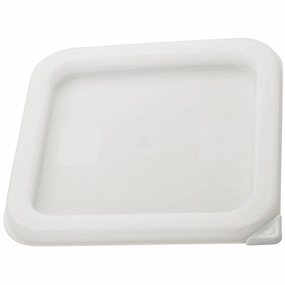 Winco Square Food Storage Cover for 2 & 4 Qt Containers, White - PECC-S Figurines,Home Decor Statues