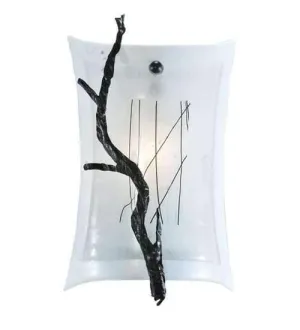 Winter White Glass Wall Sconce mattress topper, bed base