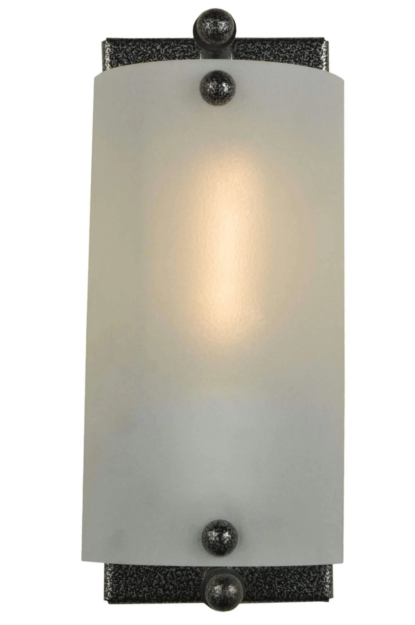 Winter White Glass Wall Sconce