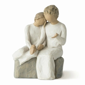 With My Grandmother Willow Tree Figurine Decorative Mirror,Home Decor Mirror