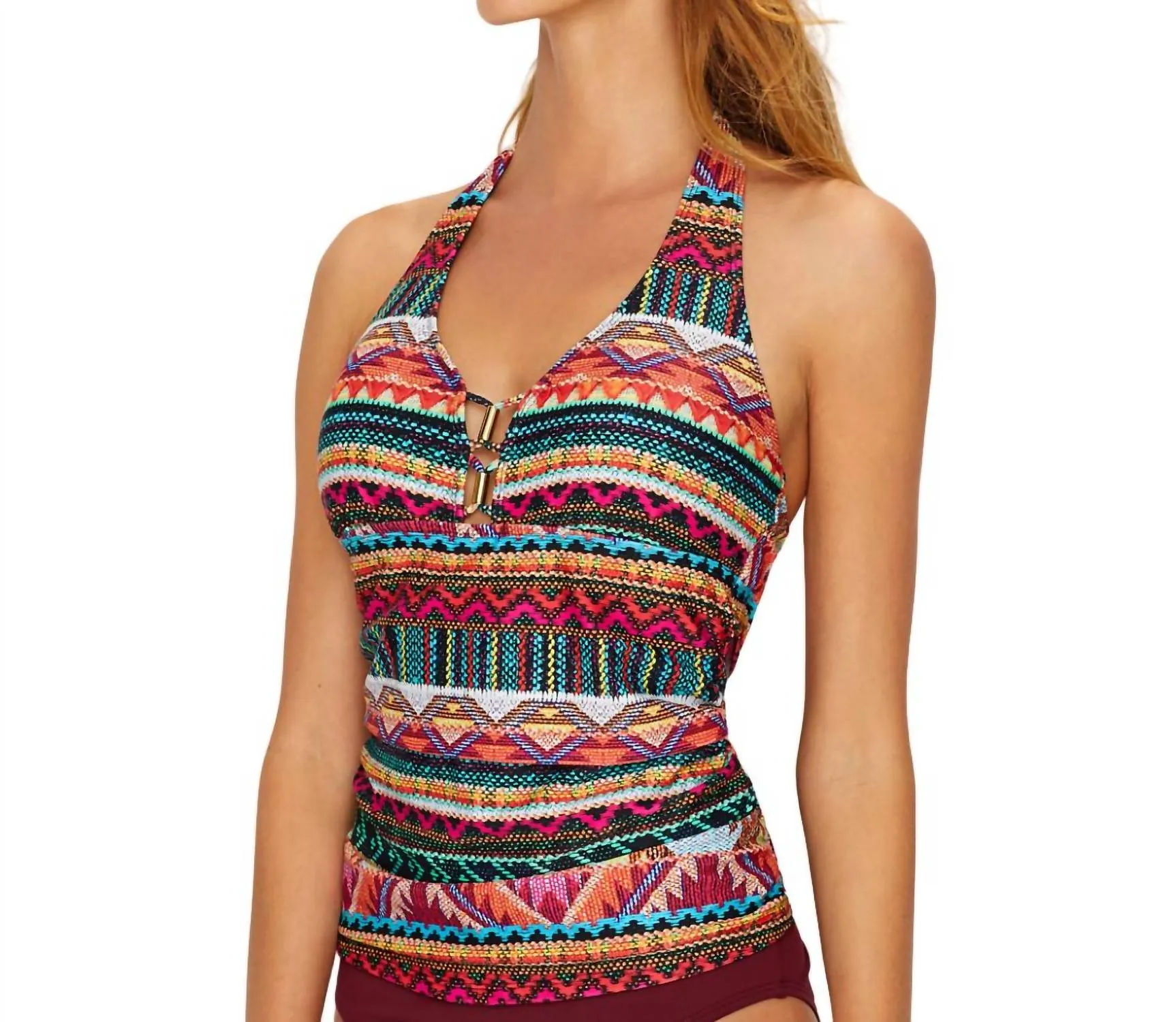 Without Borders Tankini In Multi