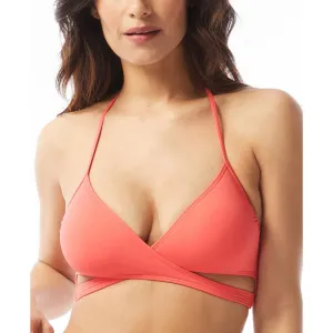 Womens Halter Wrap Swim Top Separates