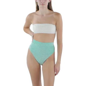Womens Metallic Hipster Swim Bottom Separates