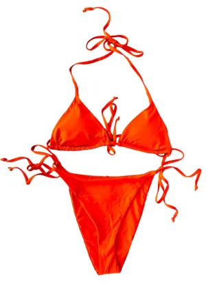 Women's Mia Bikini Bottom In Orange