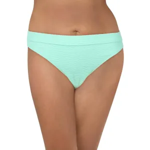 Womens Ribbed Polyester Swim Bottom Separates