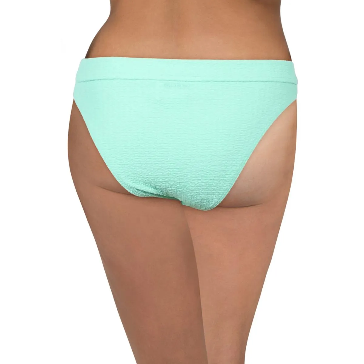 Womens Ribbed Polyester Swim Bottom Separates