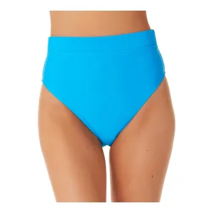 Womens Solid High-Waist Swim Bottom Separates