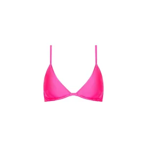 Women's Underwire Triangle B-C Cup Bikini Top In Posh Pink