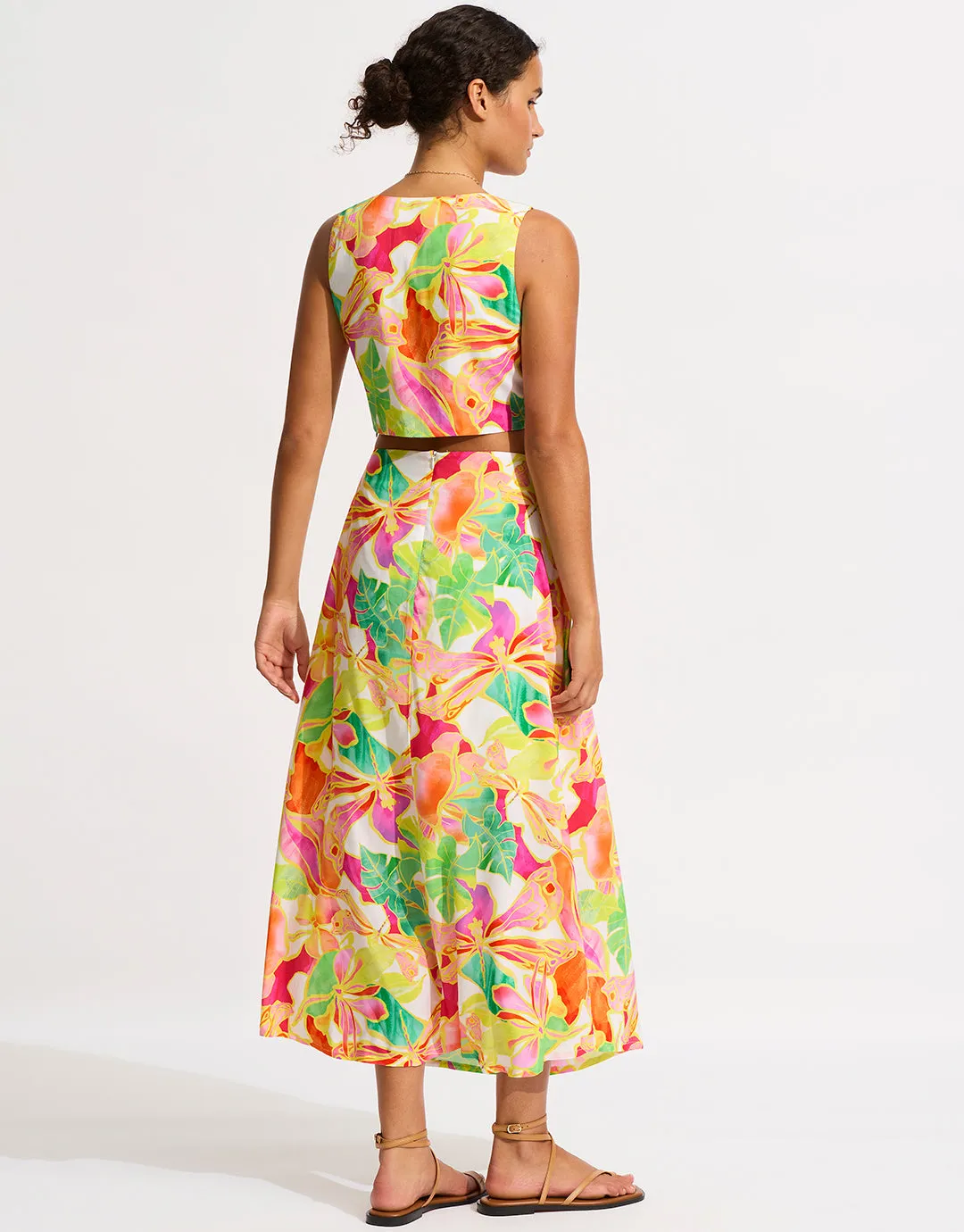 Wonderland Twist Front Maxi Dress - Fuchsia Rose