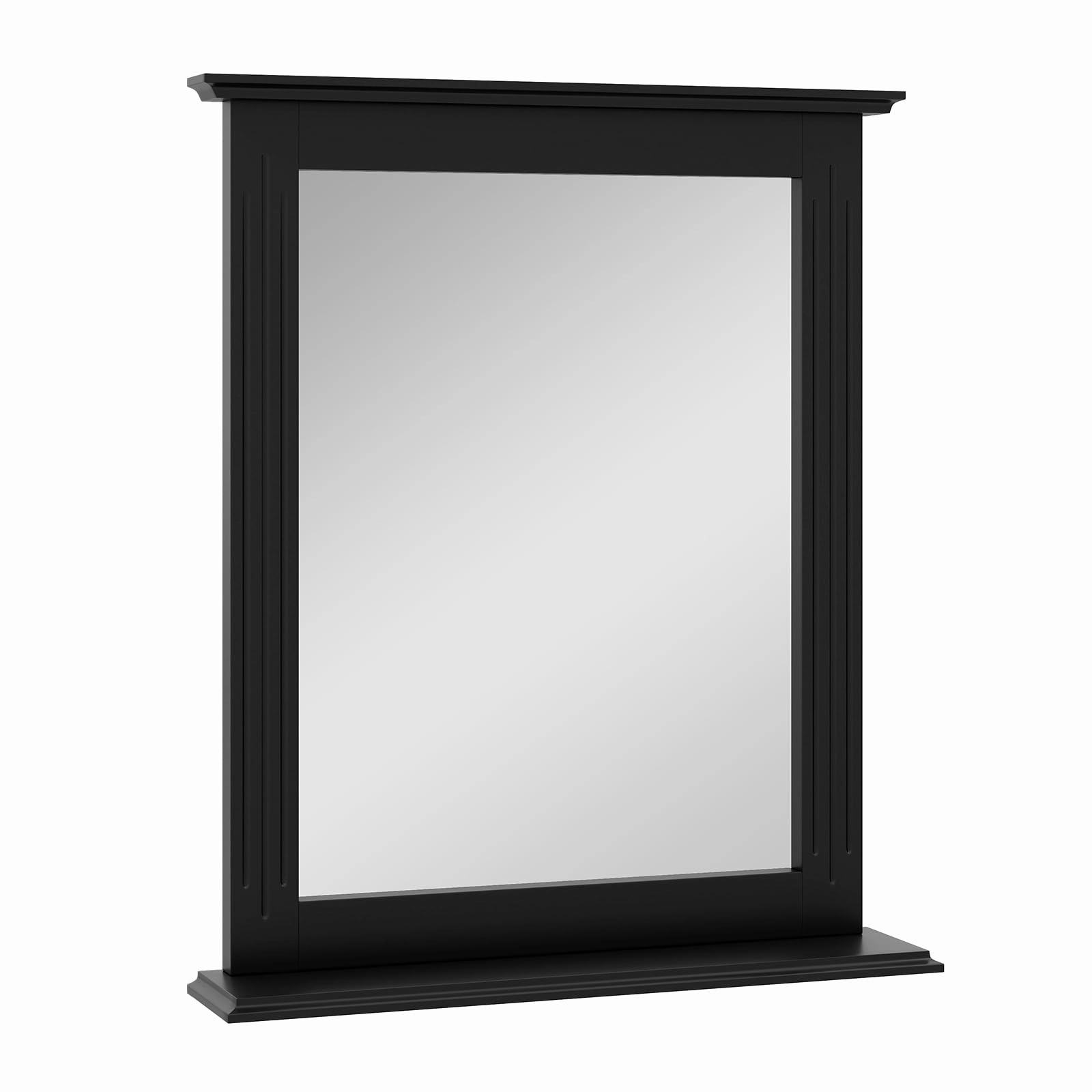 Wooden Frame Modern Rectangular Hanging Vanity Makeup Mirrors for Washroom