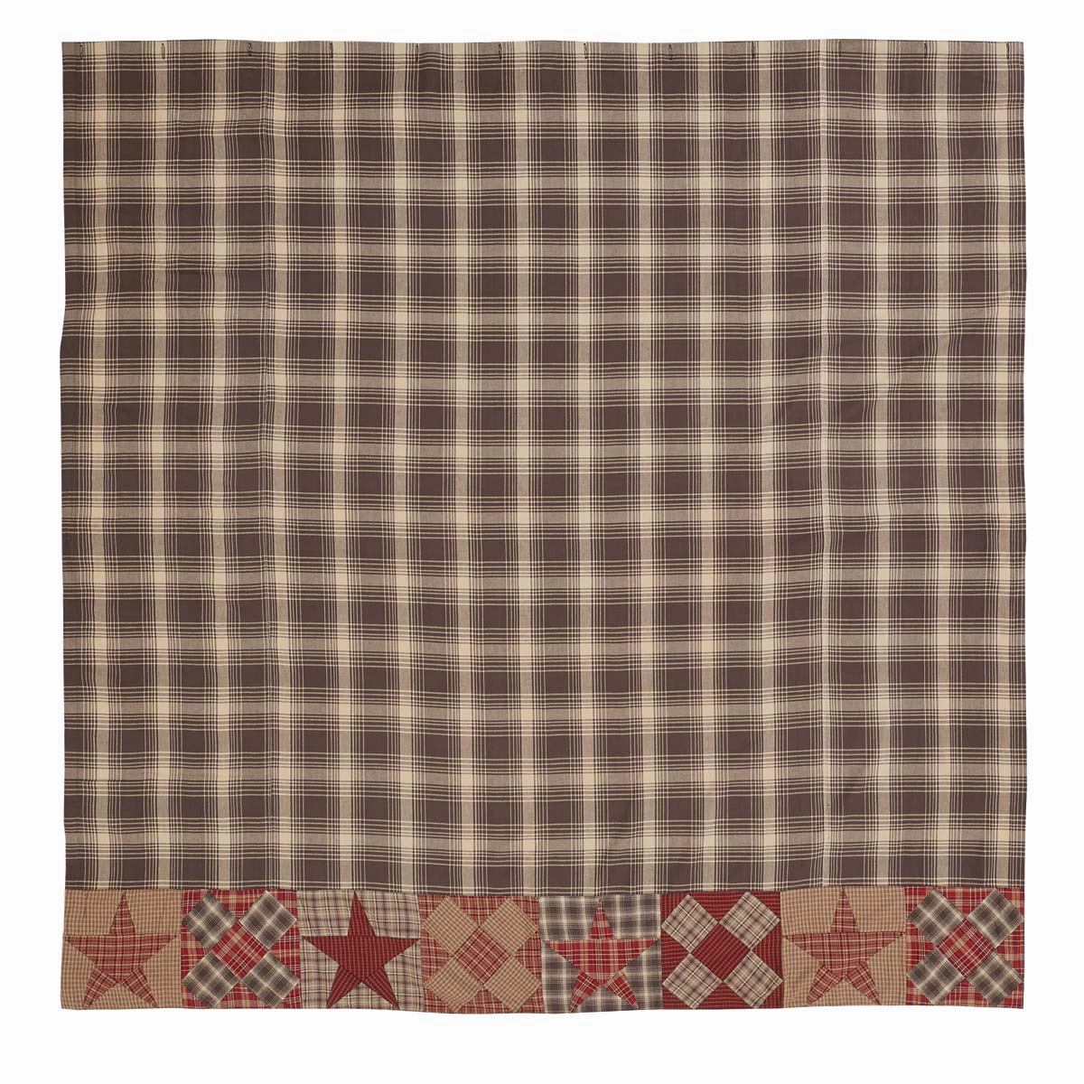 Woodland Brown Star Shower Curtain