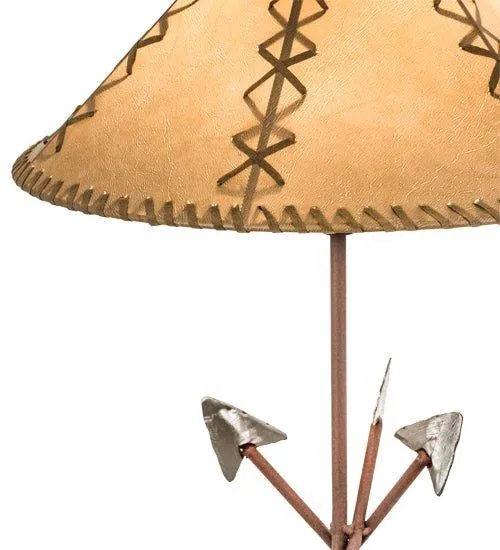 X-Cross Tan Faux Leather Lamp Shade 15"